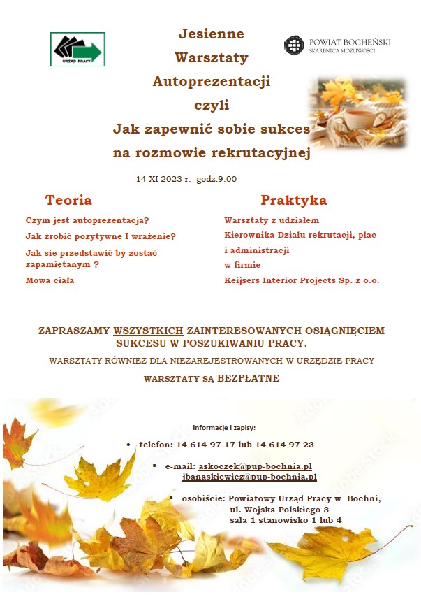 Wszystkie informacje zawarte na plakacie są też dostępne w załączniku