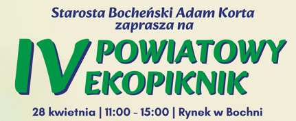Zdjęcie artykułu IV Powiatowy EKOPiknik – Zielona energia na bocheńskim Rynku już 28 kwietnia!