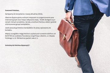 Zdjęcie artykułu Zachęcamy do korzystania z naszej aktualnej oferty