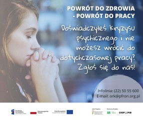 Zdjęcie artykułu „Powrót do zdrowia - powrót do pracy” po kryzysie psychicznym