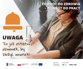 Zdjęcie artykułu To już ostatni dzwonek by złożyć wniosek!